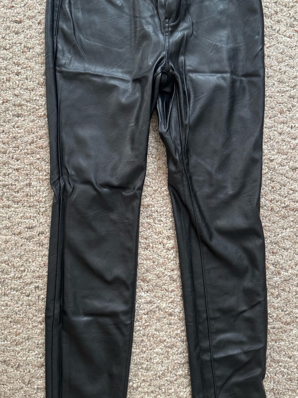 Women’s Black Faux Leather Pants